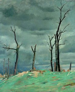 Avenue Of The Chateau, Bourlon, Western Front — Sir William Rothenstein
