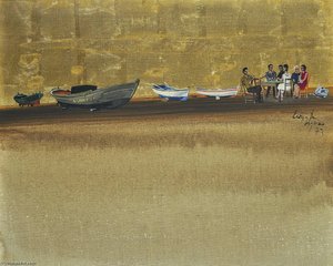 Figures Along The Shore, Eretria — Spyros Vassiliou