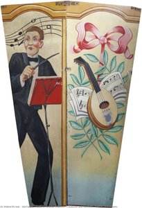 Scott's 'wonder Waltzers' Conductor And Mandolin (shutter, Two Panels) — Sid Farmer