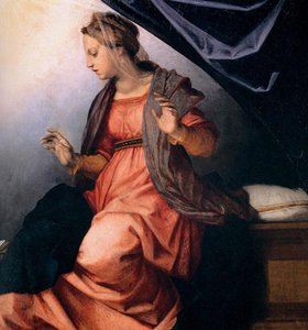 Annunciation (detail) — Andrea Del Sarto