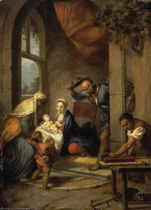 Holy Family — Nicolas Vleughels, Baroque