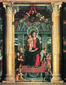 San Zeno Altarpiece (detail) - — Andrea Mantegna, Renaissance