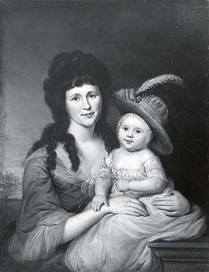 Mrs. John Nicholson And John Nicholson, Jr., (painting) — Charles Willson Peale