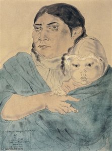 Mexicaine Et Son Bébé — Léonard Tsuguharu Foujita
