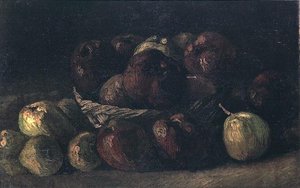 Still Life With A Basket Of Apples — Vincent Willem Van Gogh, Early Realism