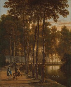The Avenue Of Birches, Jan Hackaert, 1660 - 1685 — Jan Hackaert