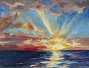 Sunset Seen from the Sail Training Barque 'Nipon Maru'