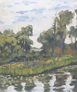 English River Landscape — Winston Spencer Churchill