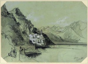 Attrani Near Amalfi, Italy — Edward Lear