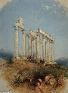 The Temple Of Jupiter Olympius, Athens — Thomas Creswick