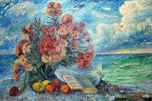 Bouquet By The Sea — David Davidovich Burliuk