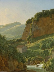 View Of The Ravine At San Cosimato — Joseph Pierre Xavier Bidauld