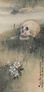 Skull in a faded dream