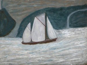 Two Masted Schooner, Ketch — Alfred Wallis