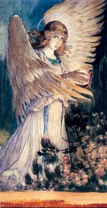 Angel With A Lamp — Victor Vasnetsov, Romanticism