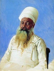 Parsi Priest (fire-worshiper). Bombay — Vasily Vasilevich Vereshchagin