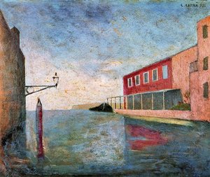 Canal In Venice — Carlo Carrà
