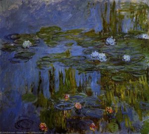 Water-lilies (10) — Claude Monet, Impressionism