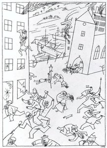 Riot Of The Insane — George Grosz