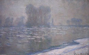 Ice Floes, Misty Morning — Claude Monet, Impressionism