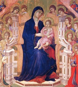 Madonna And Child On A Throne — Дучио, Late Gothic