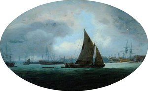The Inner Harbour, Dockyard, Plymouth And Hamoage, Devon (the Tamar River Passage) — Charles James Sartorius