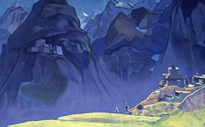 Mountain Eagles (tibetan Stupa) — Nicholas Roerich, Symbolism