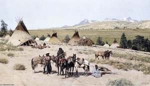Indian Encampment — Henry F Farny