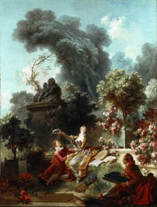 The Progress Of Love: The Lover Crowned — Jean-honoré Fragonard, Rococo
