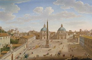 Roma: Piazza Del Popolo — Hendrik Frans Van Lint