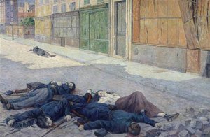 Une Rue De Paris Sous La Commune (mai 1871) — Maximilien Luce