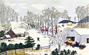 Early Springtime On The Farm — Grandma Moses