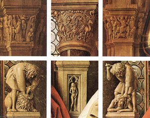 The Madonna Of Canon Van Der Paele (detail) — Jan Van Eyck, Early Netherlandish Painting