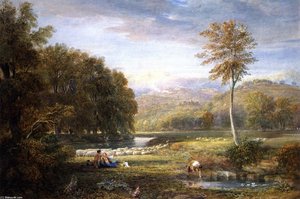 Pastoral Scene In Herefordshire — David Cox, Romanticism