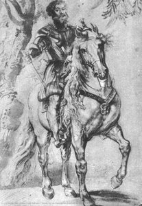 Study For An Equestrian Portrait Of The Duke Of Lerma — Peter Paul Rubens, Baroque