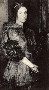 Young Woman In Fur Coat, (painting) — Abbott Handerson Thayer