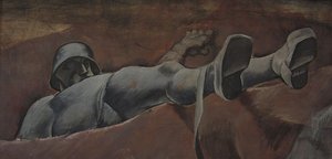 Toter Soldat Der Mass Bird Eroica — Albin Egger Lienz