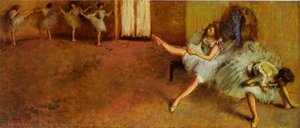 Before The Ballet — Edgar Degas, Impressionism