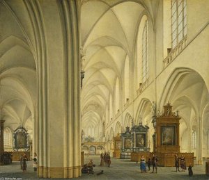 Interior Of Antwerp Cathedral