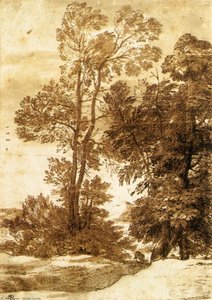 Trees — Claude Lorrain (claude Gellée), Baroque Landscape