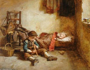 The Lullaby — Pierre Edouard Frère, Realism