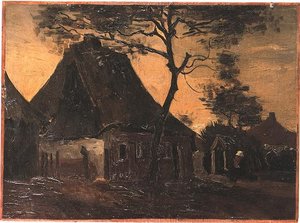 Cottage With Trees 4 — Vincent Willem Van Gogh, Post-impressionism