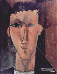 Portrait Of Raymond — Amedeo Clemente Modigliani, Cubist Expressionism