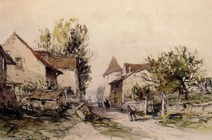 Peasants Returning To The Farm — Johan Barthold Jongkind