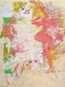 Woman Red Hair, Large Mouth, Large Foot — Willem De Kooning, Abstract Expressionism