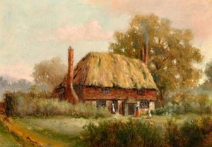 Cottage On The Corner Of Westhall Road And Ridley Road, Site Of 'teeton', The Artist's Home (demolished In 1898) — Charles Langton Lockton