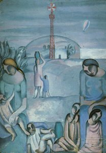 Figuren Im Landschaftsbild Bei Ampurdan — Salvador Dalí