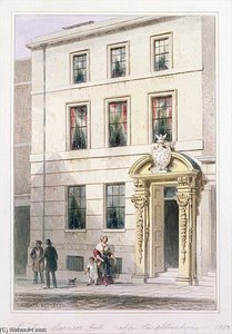The New Front Of Painter Stainers Hall — Thomas Hosmer Shepherd