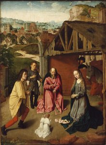 The Adoration Of The Shepherds — Gerard David, Early Netherlandish Renaissance