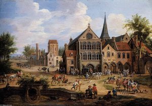 A Town Scene — Pieter Bout